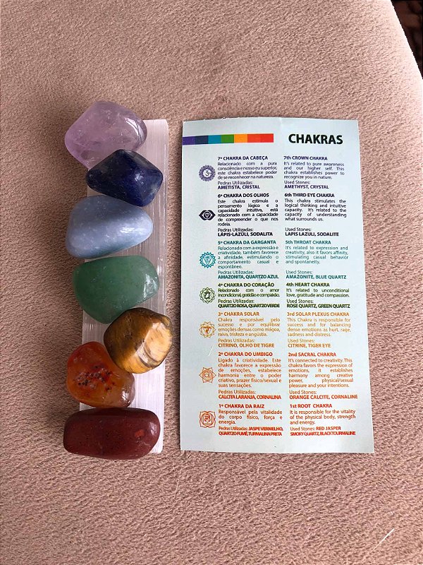 Kit 7 chakras + Selenita