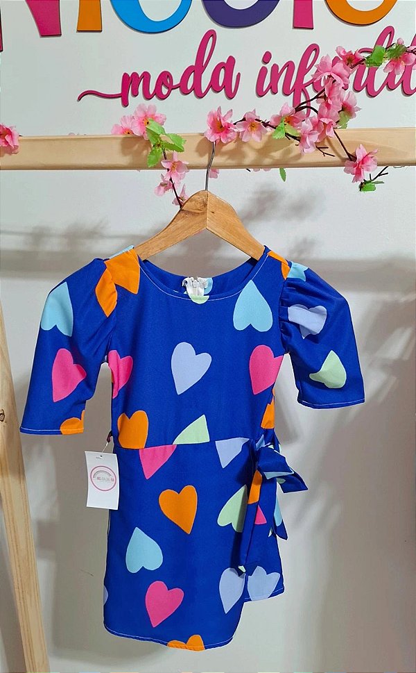 Macaquinho Coração Azul