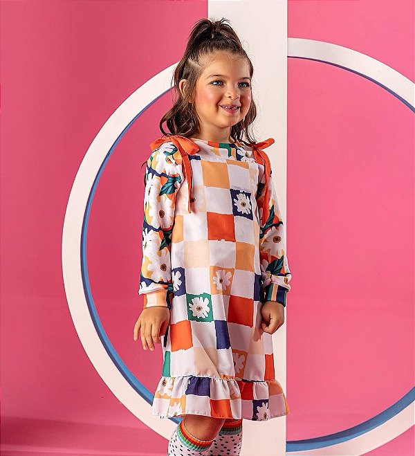 Vestido + Casaquinho Flores