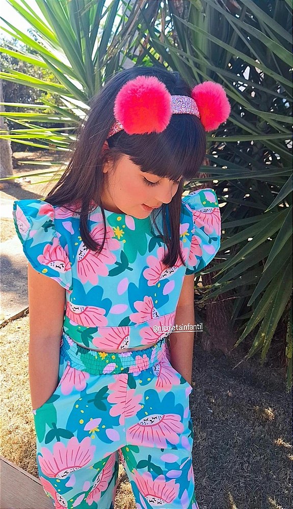 Conjunto Luxo Verde Rosas