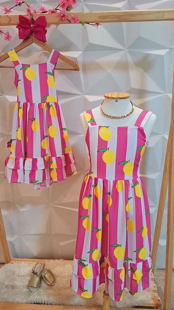 Vestido Limão Siciliano Pink