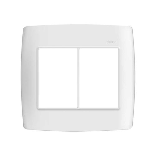 PLACA 4x4 6P HORIZONTAL SIMON COM SUPORTE BR 30.913-50