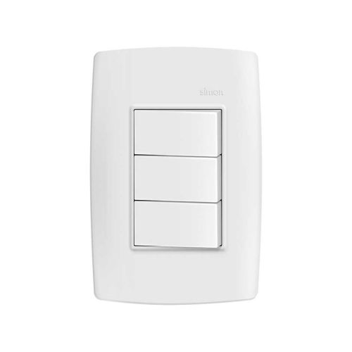 CONJUNTO 3 INTERRUPTORES SIMON PARALELO 10A 250V BR 30.938-30