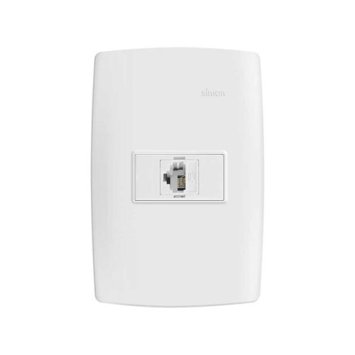CONJUNTO TOMADA SIMON RJ11 4 FIOS 4x2 BR 30.962-30