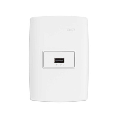 CONJUNTO TOMADA USB 2.1A SIMON BIVOLT BR 30.963-30