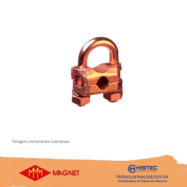 GRAMPO PARA HASTE  5/8-3/4" 25-70MM2 666500 TIPO GAR MAGNET