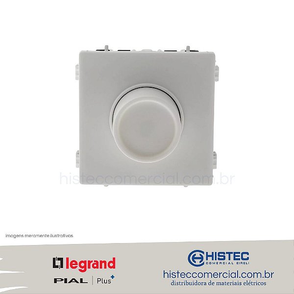 DIMMER DIGITAL ROTATIVO UNIVERSAL BIVOLT BRANCO 611039BC PIAL PLUS+
