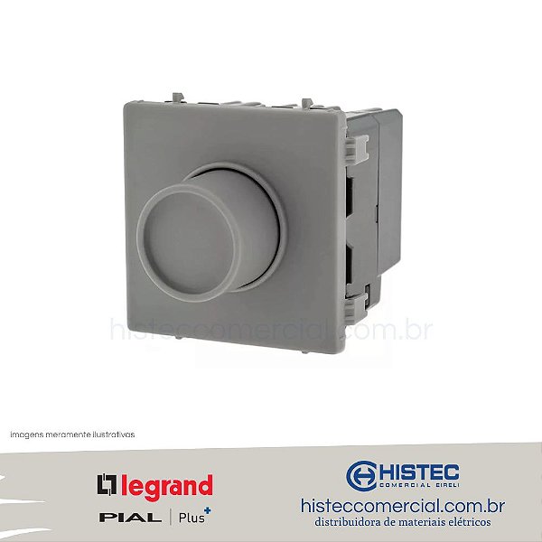 DIMMER DIGITAL ROTATIVO UNIVERSAL BIVOLT CINZA 611039CZ PIAL PLUS+