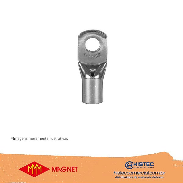 TERMINAL COMPRESSÃO COBRE ESTANHO 6MM2 M6 630400 MAGNET