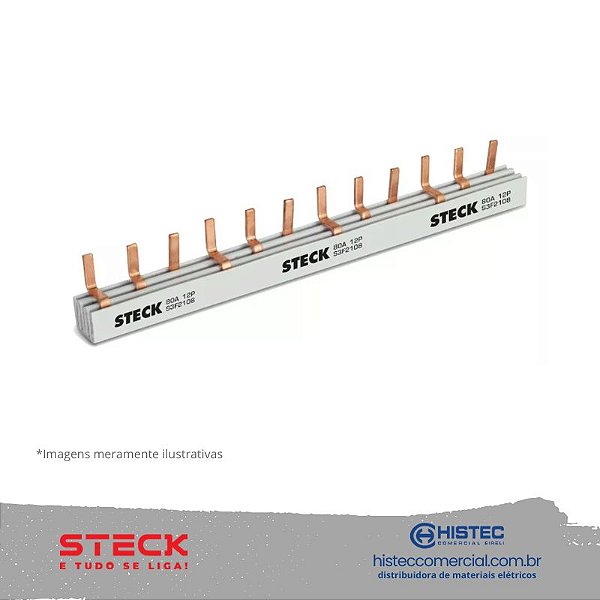 BARRAMENTO STECK S-3F1000.B TRIFÁSICO 80A