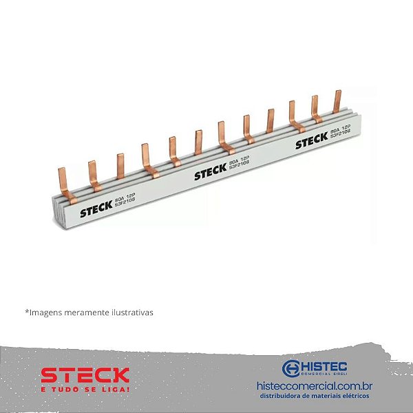 BARRAMENTO STECK S-3F210.B TRIFÁSICO 210MM
