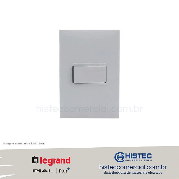 CONJUNTO INTERRUPTOR SIMPLES 10A 4x2 CZ 611110CZ PIAL PLUS+