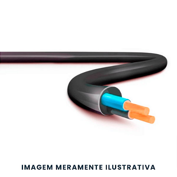 CABO PP SILFLEX 500V  2x0,75MM2 PRETO SIL