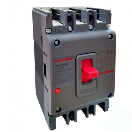 DISJUNTOR CAIXA MOLDADA STECK ASGARD 3P SDJS100 100A 42KA