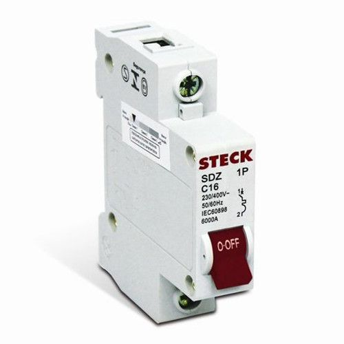 DISJUNTOR MONOPOLAR STECK SD-61.C.16 16A 3KA