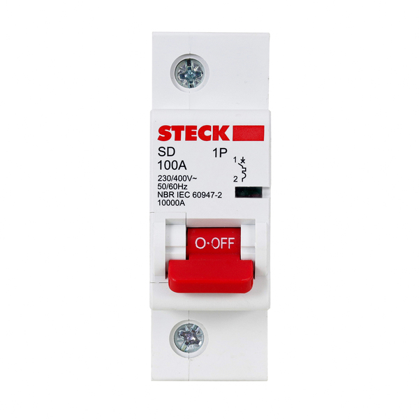 DISJUNTOR MONOPOLAR STECK SDD1.C.100 100A 10KA