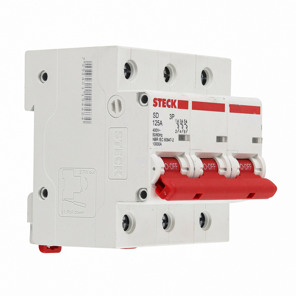DISJUNTOR TRIPOLAR STECK SDD3C125 125A 10KA