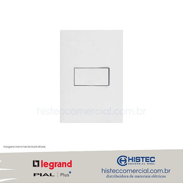 CONJUNTO INTERRUPTOR PARALELO 10A 4x2 BRANCO 611111BC PIAL PLUS+