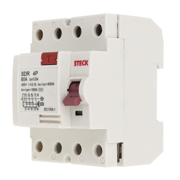DISPOSITIVO DR STECK 4P 80A 30mA SDR-480003