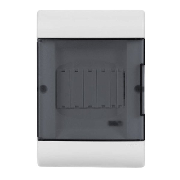 QUADRO EMBUTIR DIN S.CM. 5.TBR PORTA TRANSPARENTE STECK