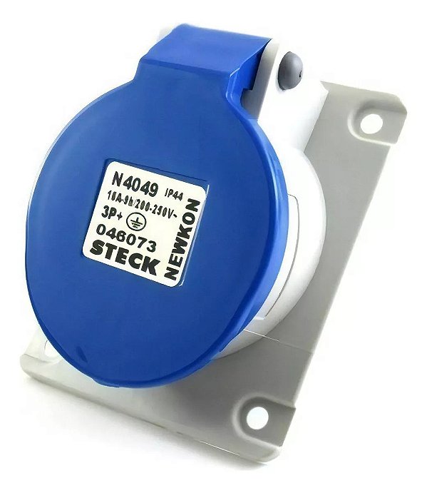 TOMADA EMBUTIR N-4049 4P 16A 220/240V AZ STECK