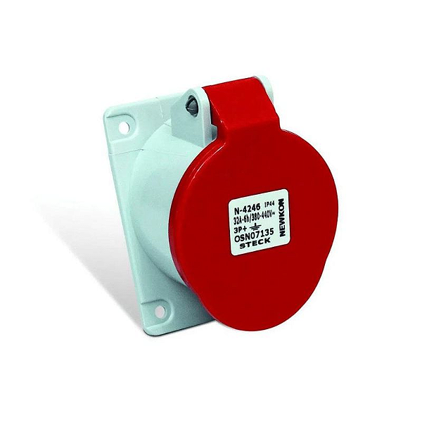 TOMADA EMBUTIR N-4243W 4P 32A 380/440V VM STECK
