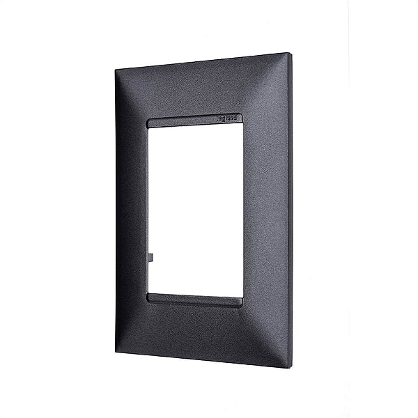 PLACA 3 POSTOS 4x2 PRETO ONIX 618503PO PIAL PLUS+