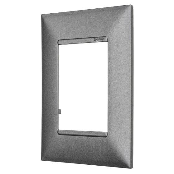PLACA 3 POSTOS 4x2 ALUMINIO 618503AL PIAL PLUS+