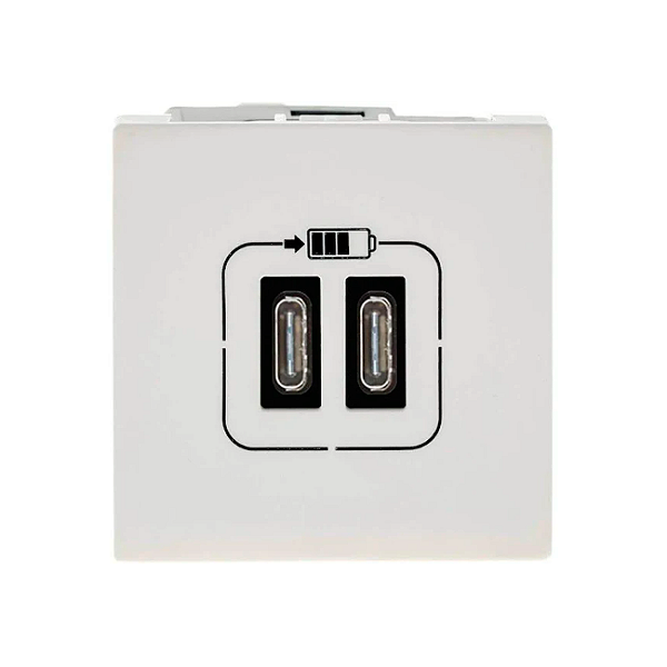 CARREGADOR TIPO C 2xUSB 3A BR 615096BC PIAL PLUS+