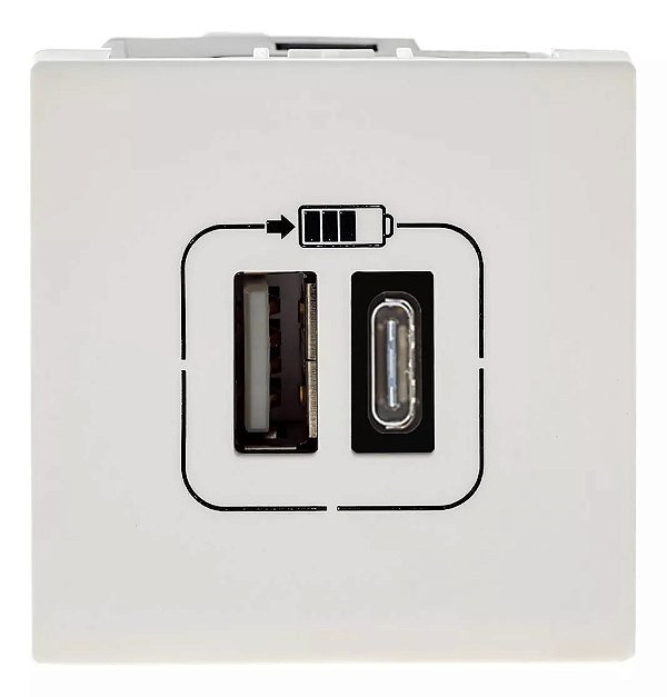 CARREGADOR TIPO A+C 2xUSB 3A BR 615095BC PIAL PLUS+