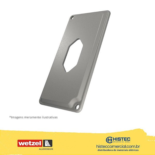 TAMPA INJETADA TPCA-36 COM PINTURA ALUMÍNIO 1"TOMADA HEXAGONAL VERTICAL E011002815 WETZEL