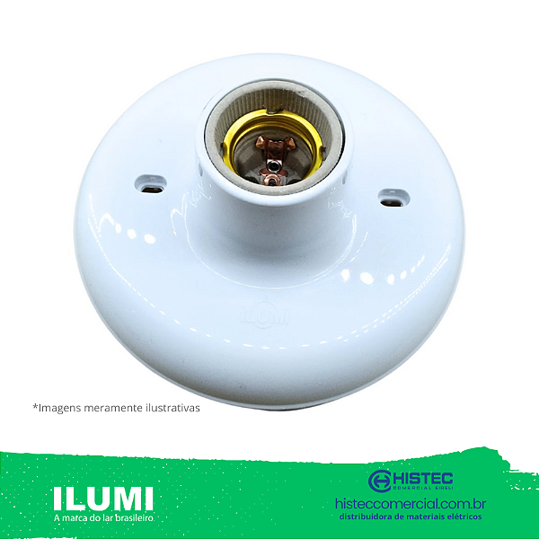 PLAFON REFORÇADO PVC 100W BRANCO E27 143MM ILUMITEC 180931