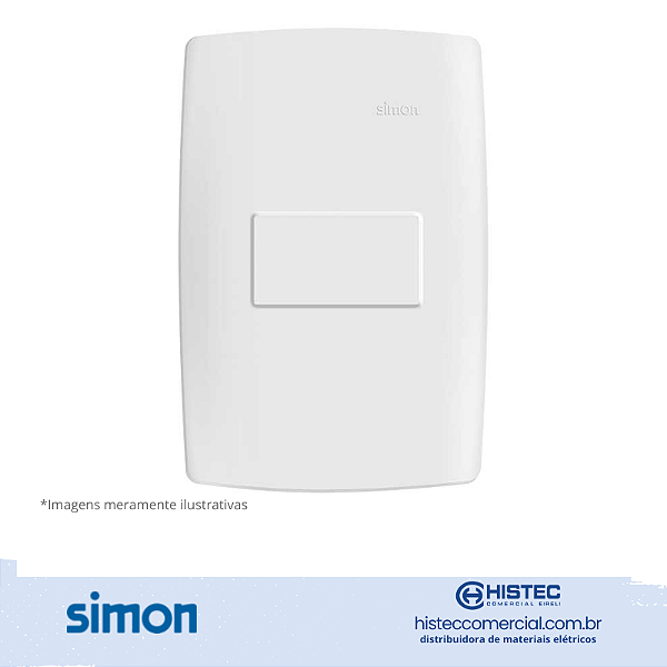 PLACA 4x2 CEGA+SUPORTE BRANCA SIMON 30 LINE 300900-30