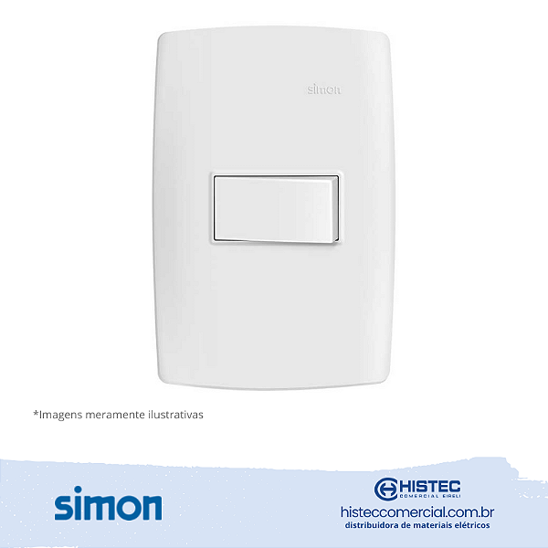 CONJUNTO INTERRUPTOR PARALELO 10A 250V BRANCA SIMON 30 LINE 300933-30