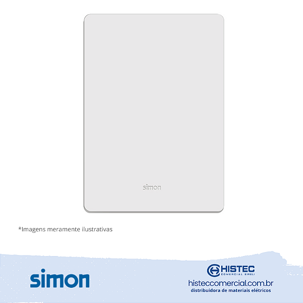 PLACA 4x2 CEGA+SUPORTE BRANCA SIMON 20.900-30