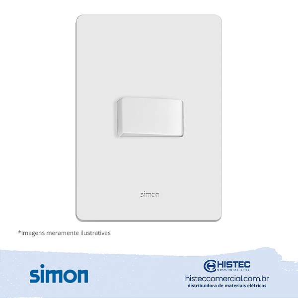 CONJUNTO INTERRUPTOR PARALELO 10A 250V BRANCA SIMON 20.933-30
