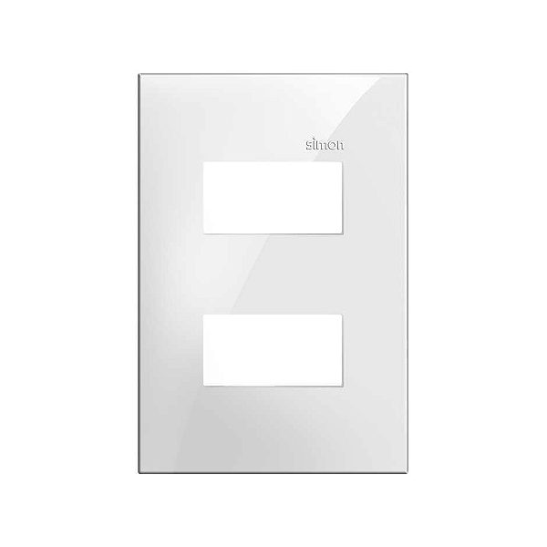 PLACA 4x2 2P HORIZONTAL SEP.BR SIMON 35.612-30
