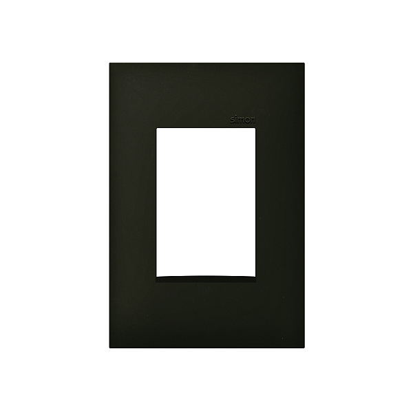 PLACA 4x2 3P HORIZONTAL PRETO FOSCO SIMON 35.613-44