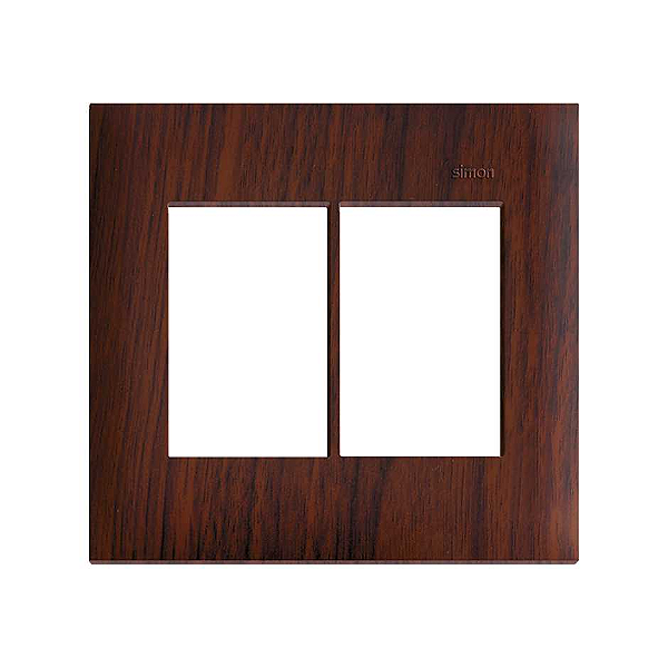 PLACA 4x4 6P HORIZONTAL TABACO SIMON 35.613-62