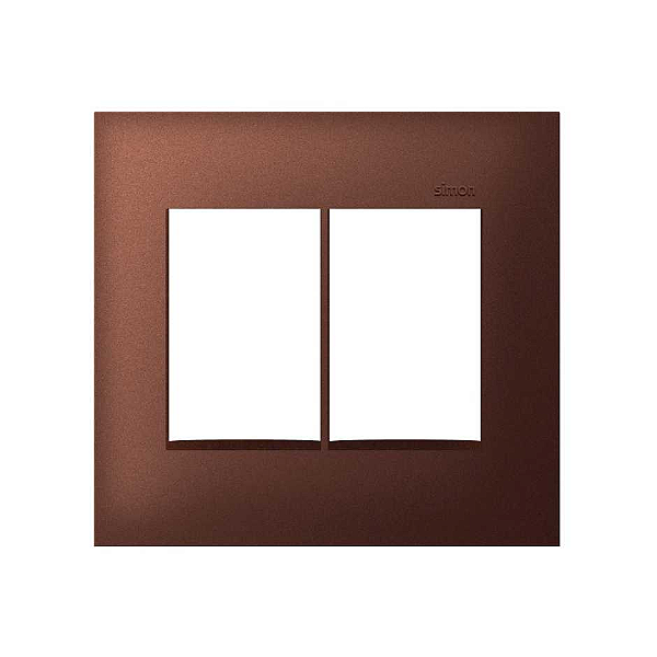 PLACA 4x4 6P HORIZONTAL AÇO CORTEN SIMON 35.613-65
