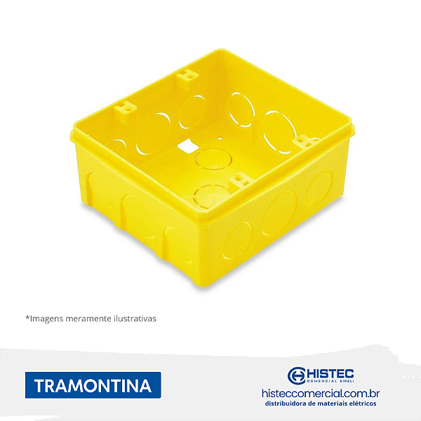 CAIXA EMBUTIR 4X4 AMARELA TRAMONTINA