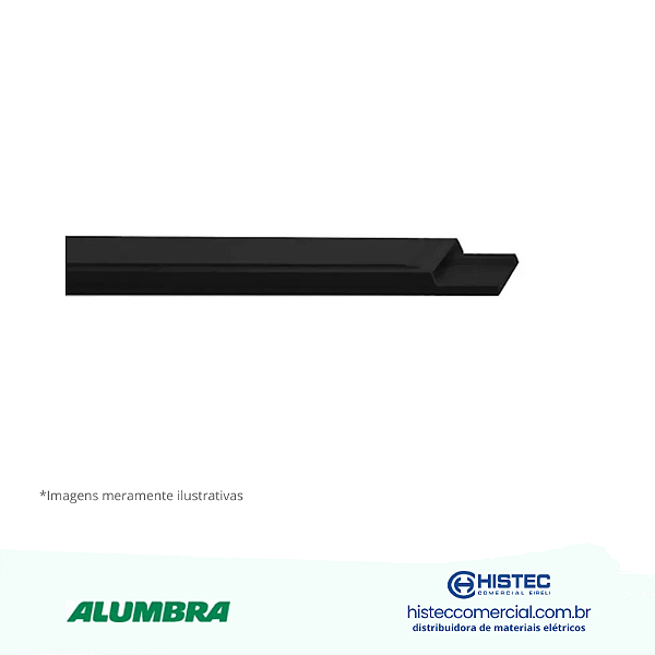 CANALETA PVC ADESIVADO SEM DIVISÓRIA 20x10x2000MM PT ALUMBRA 6265