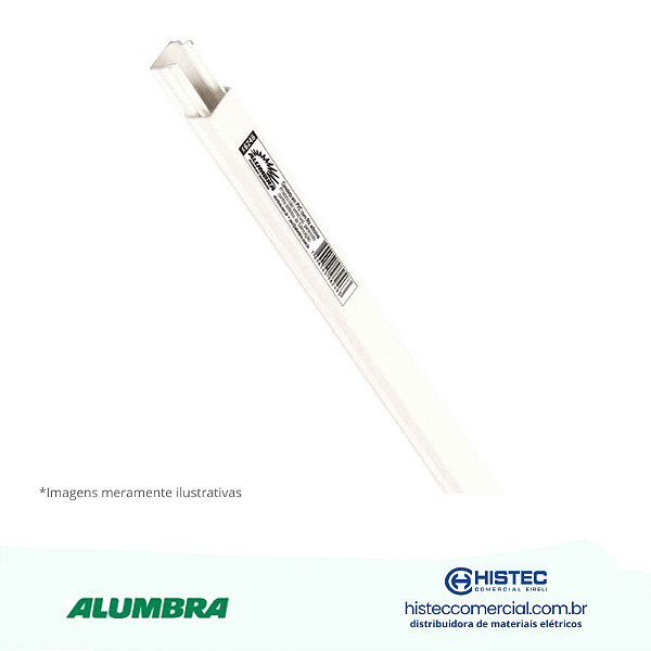 CANALETA PVC ADESIVADO SEM DIVISÓRIA 10x10x2000MM BR ALUMBRA 6246