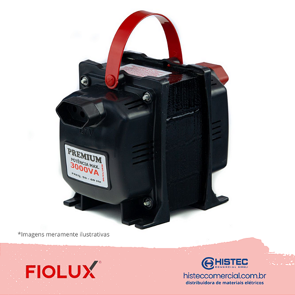 AUTO TRANSFORMADOR  300VA 10A BIVOLT PREMIUM 3P FIOLUX 10103018111