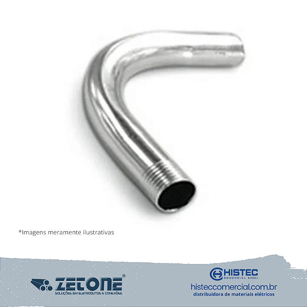 CURVA GALVANIZADA ELETROLÍTICA 90º 1 1/4" ZETONE