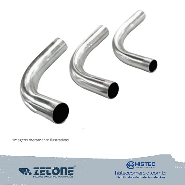 CURVA GALVANIZADA A FOGO 90º 1/2" ZETONE (1 UNIDADE)