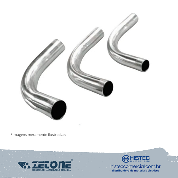 CURVA GALVANIZADA A FOGO 90º 2" ZETONE (1 UNIDADE)