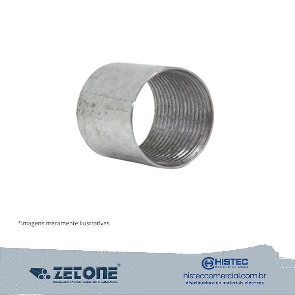 LUVA  GALVANIZADO A FOGO 1 1/4" ZETONE