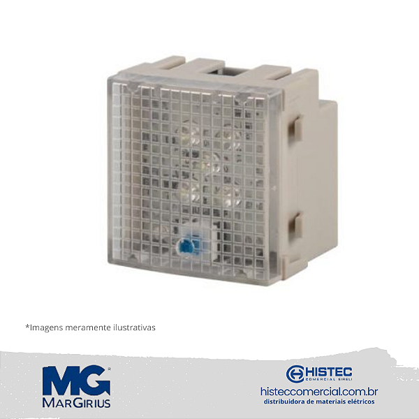 LUZ DE EMERGENCIA 5 LEDS BIVOLT SLEEK BR 15573 MARGIRIUS