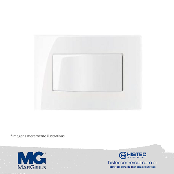 CONJUNTO INTERRUPTOR PARALELO 10A 250V PARA MOVEIS MARGIRIUS SLEEK BR 15793